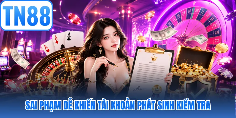 Sai phạm dễ khiến tài khoản phát sinh kiểm tra