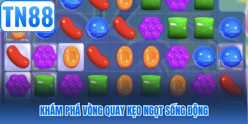 Khám phá vòng quay kẹo ngọt sống động